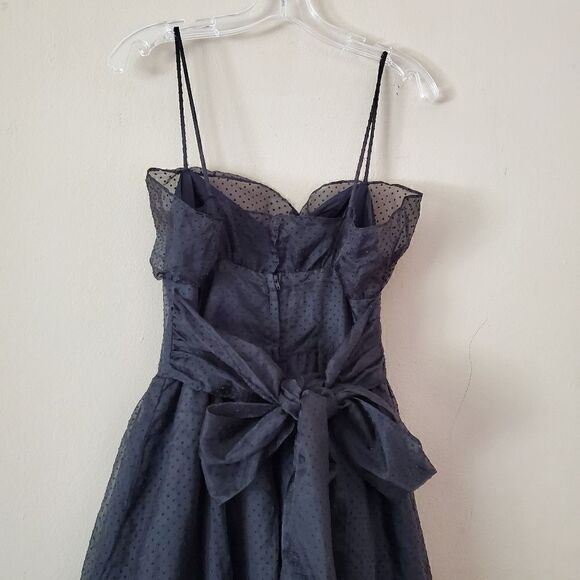 GUNNE SAX Women's Maxi Dress Black Size 9 Vintage Prom Gothic Whimsigoth Goth - Picture 5 of 8